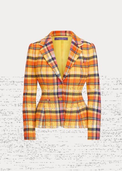 Jaqueta Ralph Lauren Eloise Plaid Mulher 39480-RGCJ